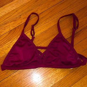 Magenta Breakwater Bikini Top - M
